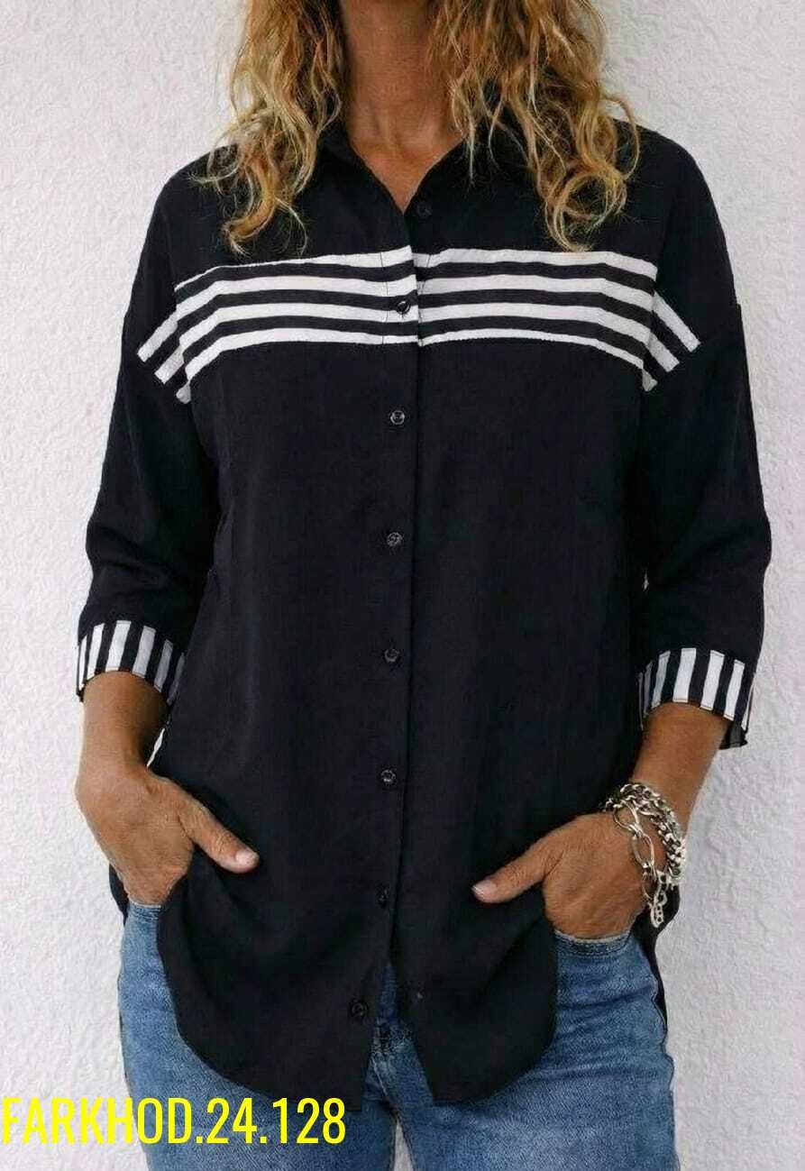 рубашка женская,повседневная рубашка,блузка в полоску,женские блузки,полосатая рубашка