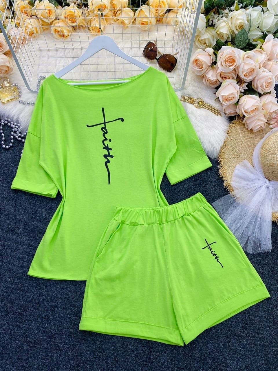 оранжевый костюм,костюм женский с шортами,стильный летний костюм,женские костюмы,костюм трикотажный