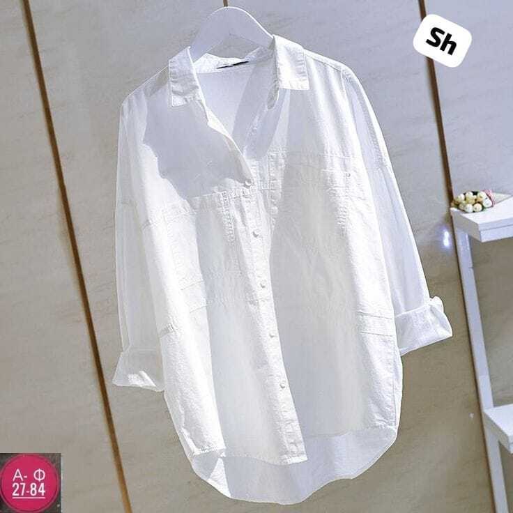 белая женская рубашка,женская повседневная свободная хлопковая рубашка,рубашка оверсайз белая женская,рубашка женская,рубашка оверсайз белая