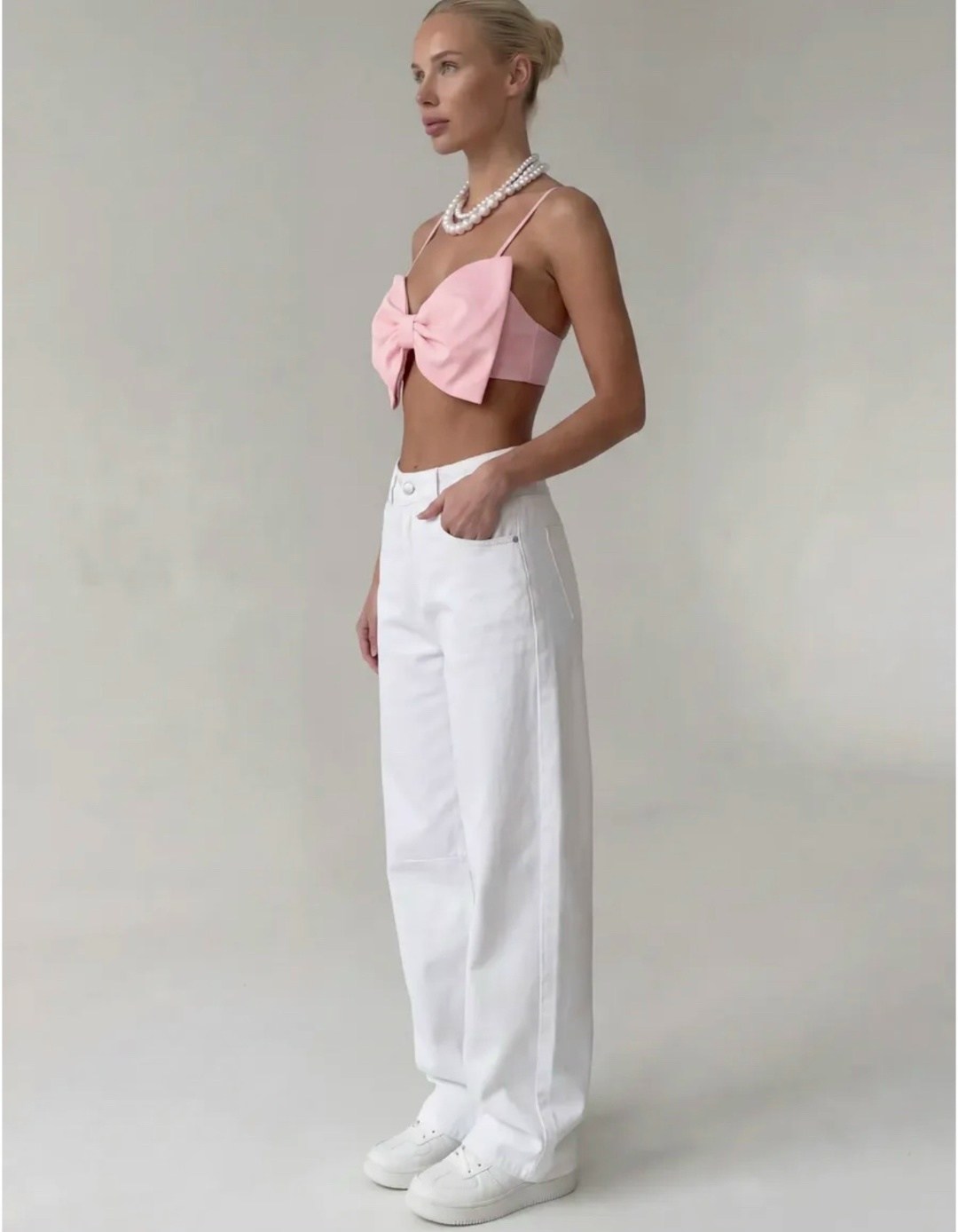 модные брюки,брюки белые,белые джинсы,широкие брюки