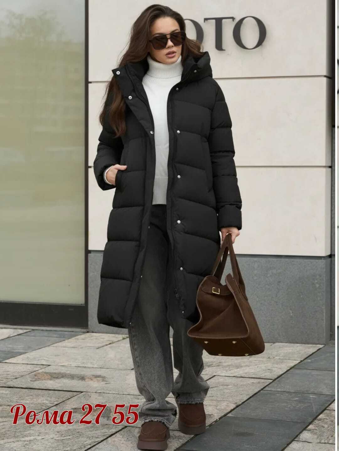 пальто пуховик удлиненный стеганый с капюшоном twin tip,пальто пуховик удлиненный стеганый с капюшоном twin tip 446041241,женское пальто twin tip 53955.02 антрацит,зимнее пальто,пальто twin tip 33780