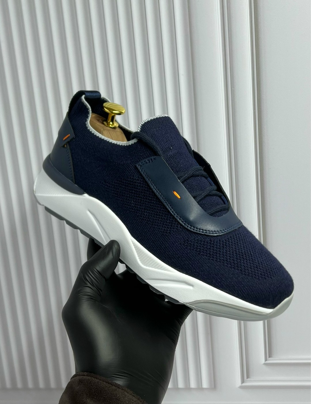 текстильные кроссовки santoni,кроссовки santoni,синие мужские текстильные кроссовки santoni,,текстильные кроссовки innova santoni