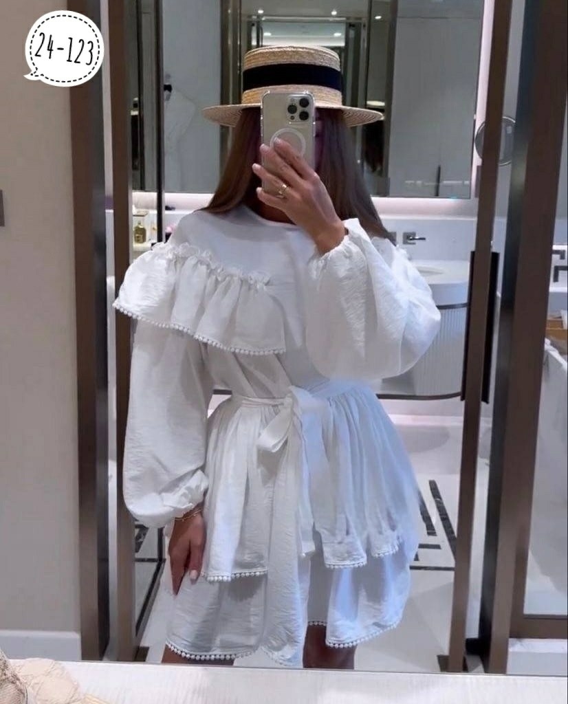 платье с рюшами,платье с оборками,платья для девочек,платье женской,стильное платье