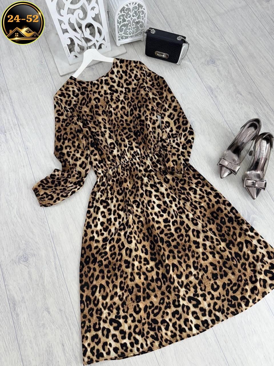 платье леопард больших размеров грандфасонтекс,женское платье лео,платье женское прадо,платье леопард,платья большие размеры