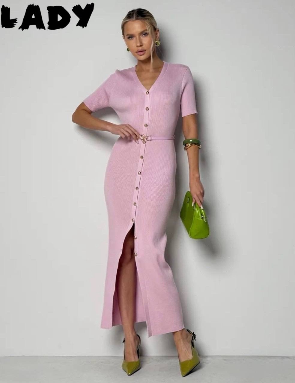 трикотажное платье,трикотажное миди платье,трикотажное платье миди с пуговицами спереди и ремнем в тон,элегантное платье,платье с пуговицами