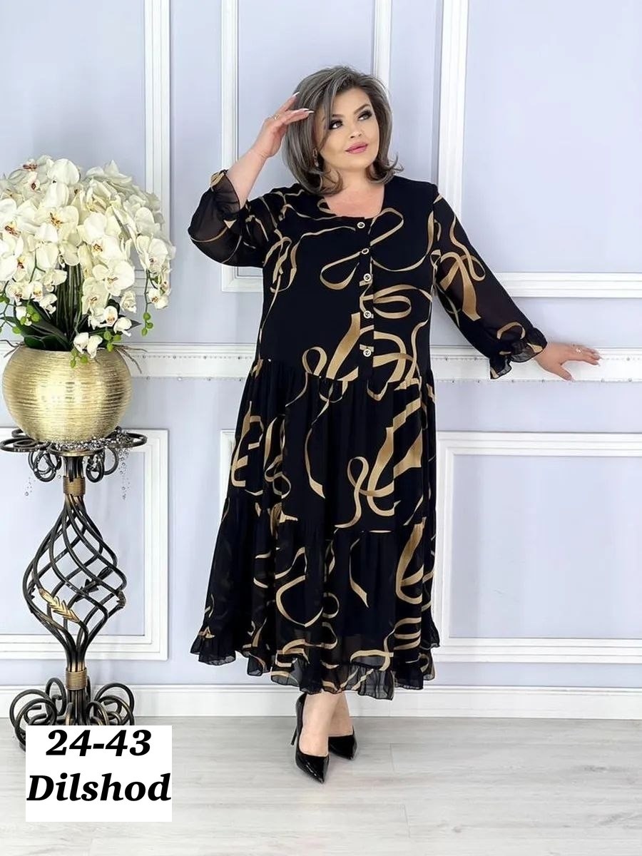 платье женское шифон,платье повседневное больших размеров a.andre,женское платье больших размеров,женское платье ткань шифон,платье из шифона