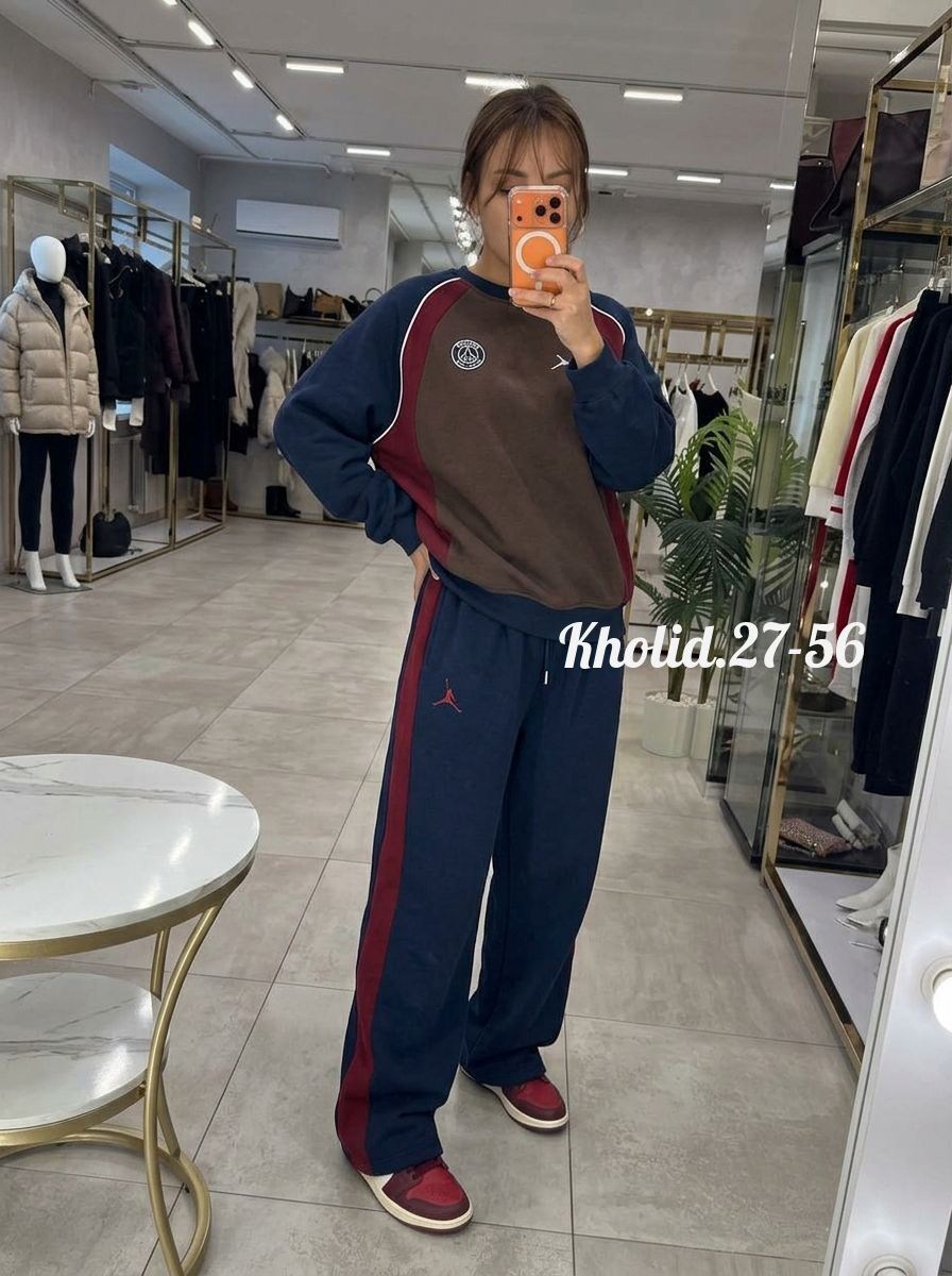 женский спортивный костюм,спортивный костюм,женские костюмы,спортивные брюки бананы свободные утепленные nesliwear,спортивные брюки