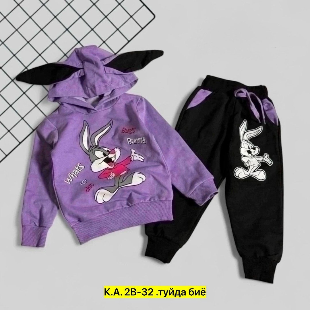 детский костюм трикотажный bugs bunny,трикотажный костюм для девочки,костюм трикотажный,детские костюмы,детский костюм трикотажный bugs bunny q&t kisd 215609262