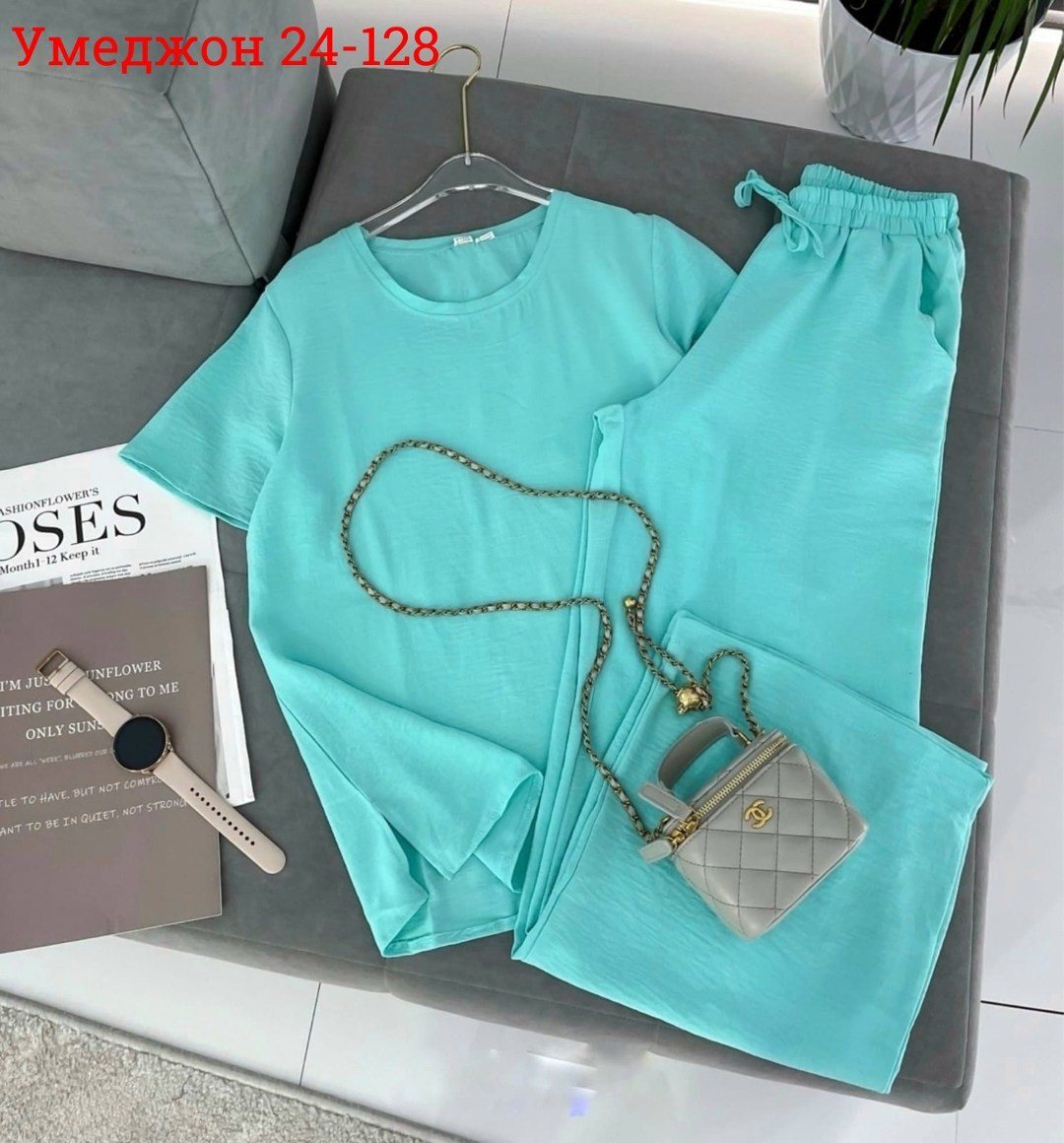 костюм женский,женский костюм двойка,трикотажные костюмы,костюм двойка,женский костюм двойка футболка/штаны nobilitas голубой (l размер)