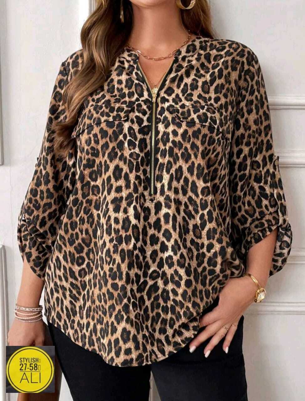 блузка с леопардовым принтом,блузка женская,блузка леопардовая,стильная блузка,модная блузка