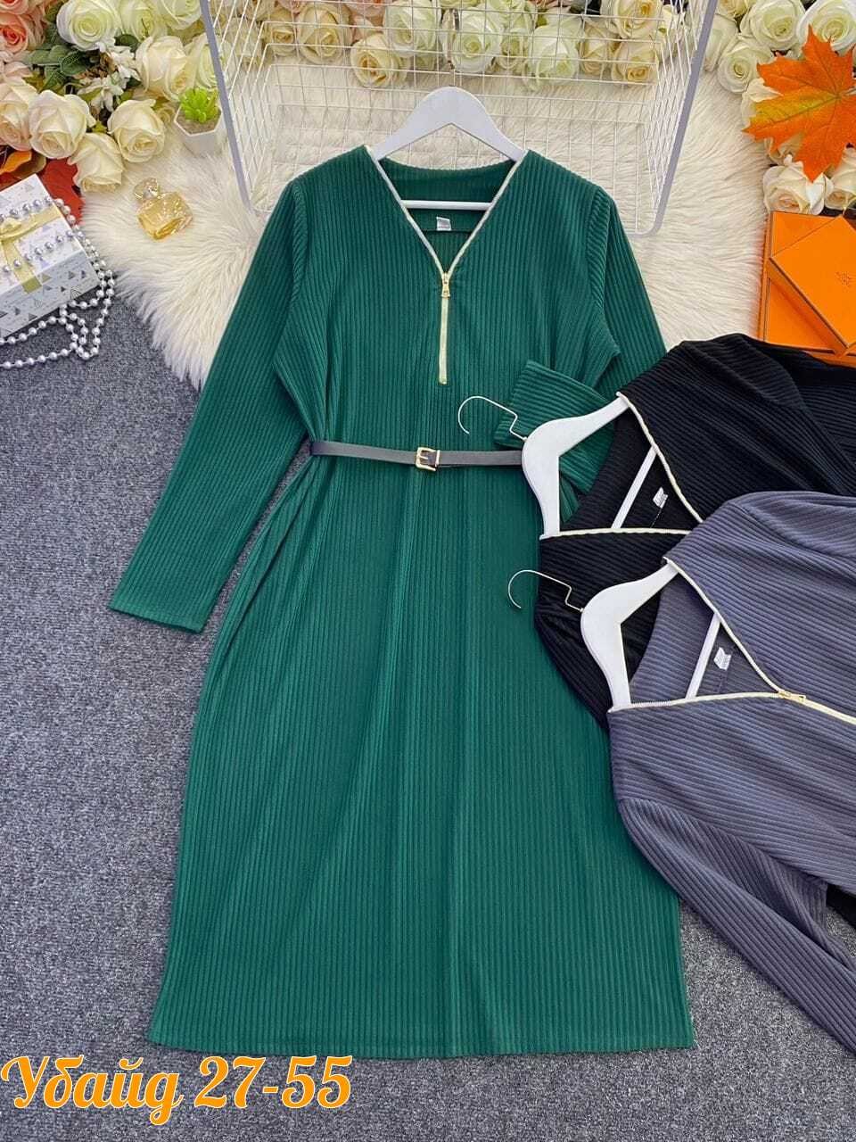 женские платья больших размеров,трикотажное платье,платье женское теплое,платье женское вязаное зеленого цвета,платье женское лапша
