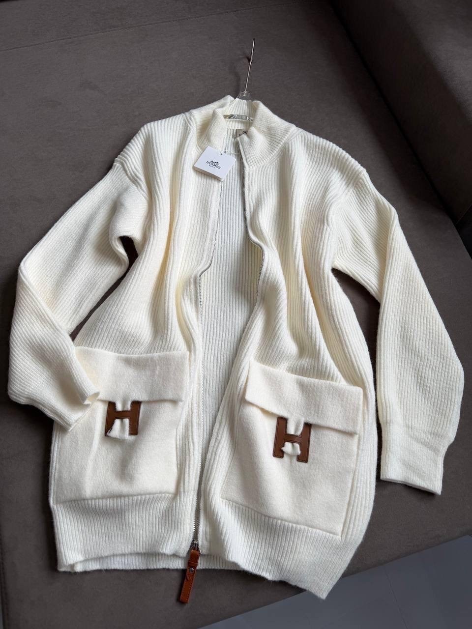 кардиган hermes,кардиган,кардиган гермес,кардиган молочный,женский кардиган