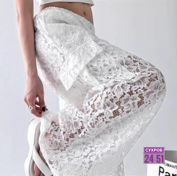 юбка кружевная,прозрачная кружевная юбка,кружевные брюки,женская кружевная юбка с разрезом,юбка макси кружевная асимметричная бохо
