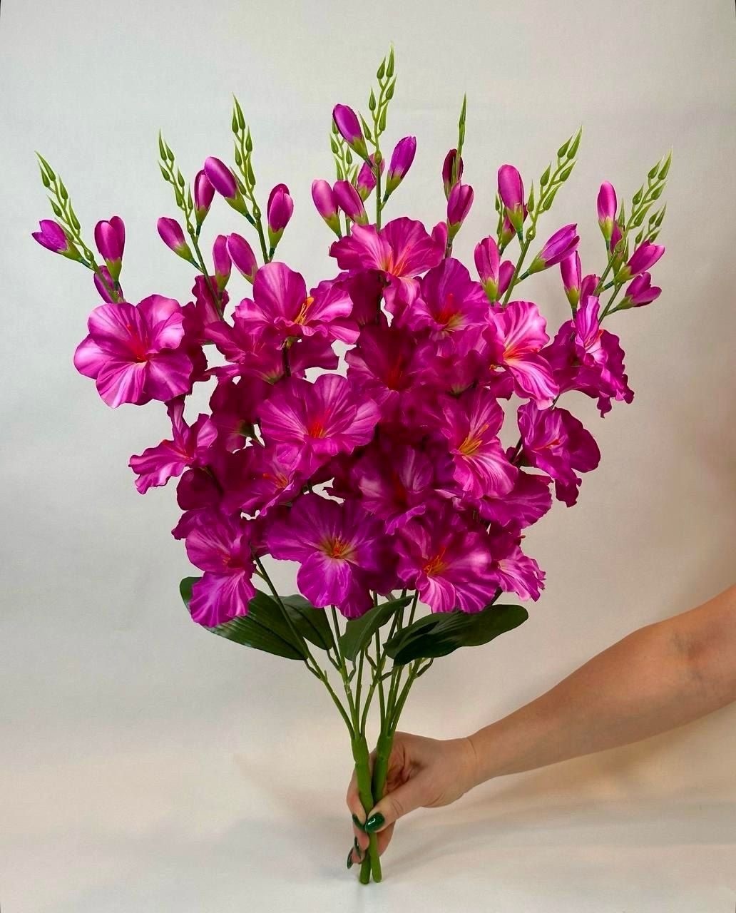 гладиолусы искусственные,искусственные цветы гладиолусы,букет гладиолуса желтый,желтые гладиолусы,искусственные цветы гладиолусы для декора