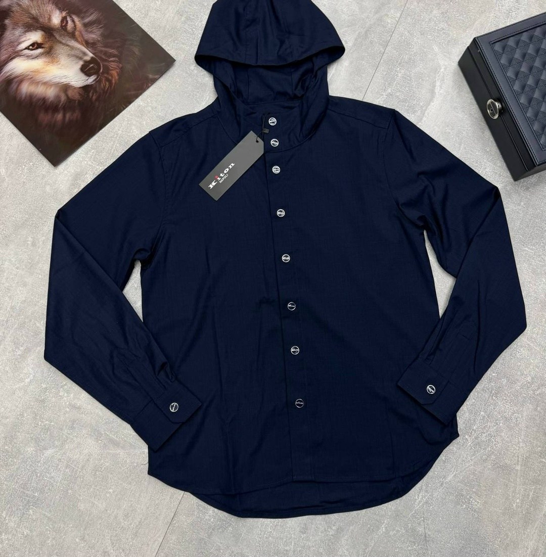 рубашка мужская с капюшоном,мужская рубашка,рубашка китон с капюшоном мужская,стильная рубашка,рубашка зилли