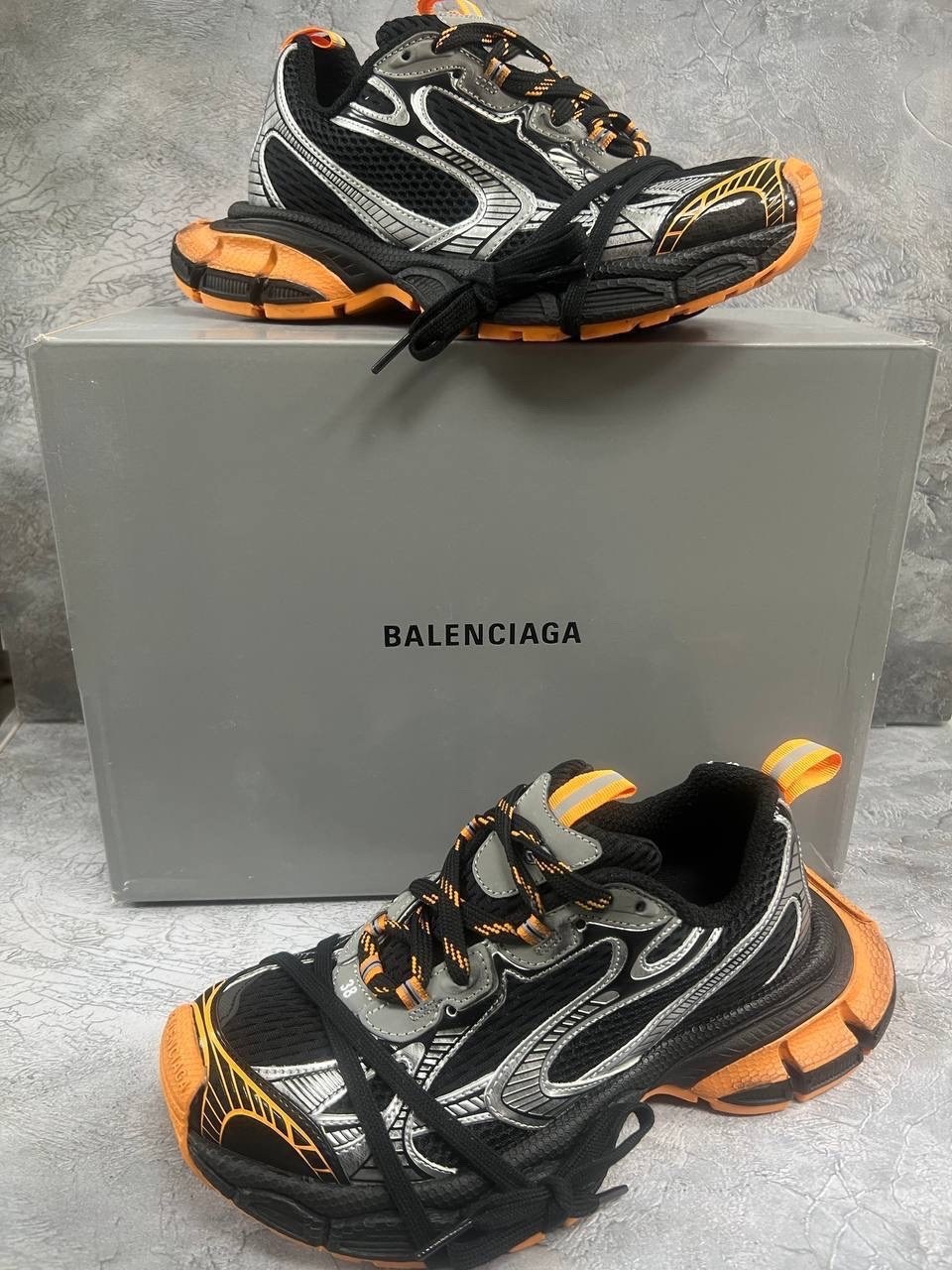 кроссовки balenciaga,кроссовки track 2 trainer orange black balenciaga,кроссовки 3 xl balenciaga,balenciaga ,balenciaga 3xl sneaker black orange