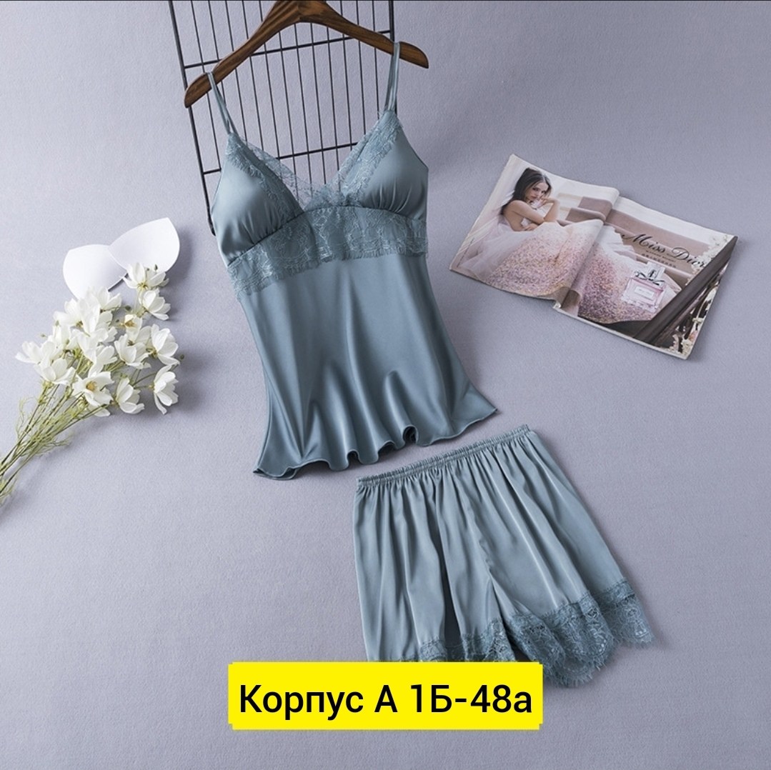 пижама женская топ,пижама женская топ и шорты,женская пижама,пижама шелк,комплект пижама