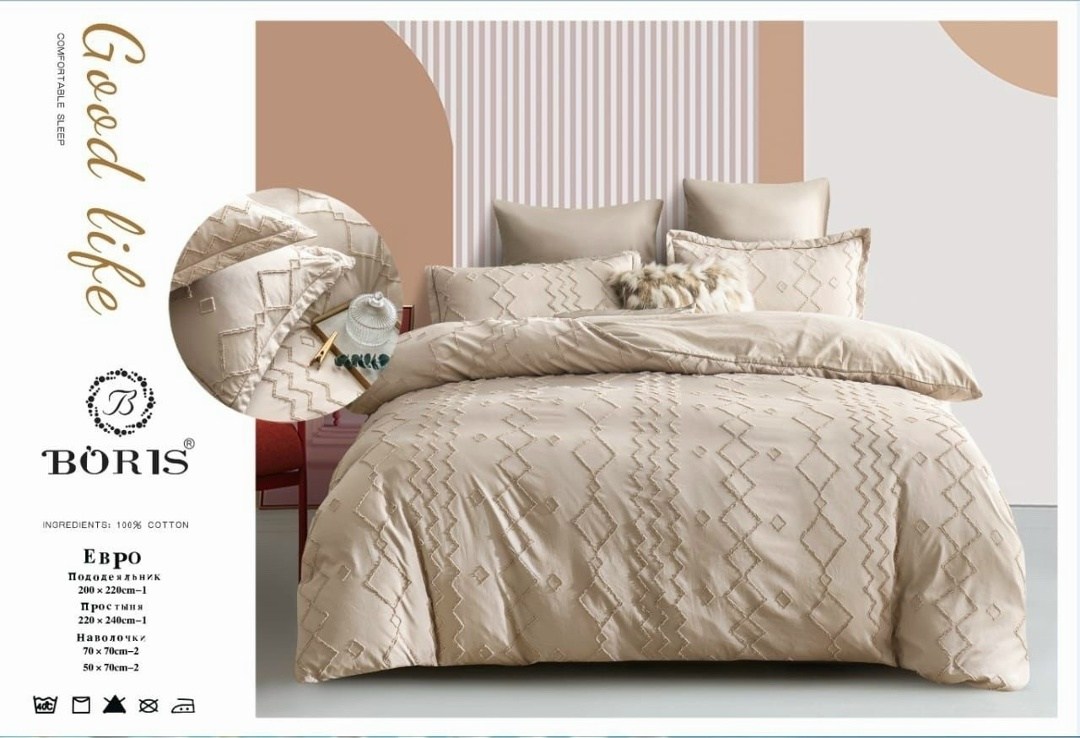 комплект постельного белья boris евро,комплект постельного белья boris евро сатин,постельное белье boris 100% хлопок, с плюмети в короб. евро jh,постельное белье борис сатин жатка,комплект постельного