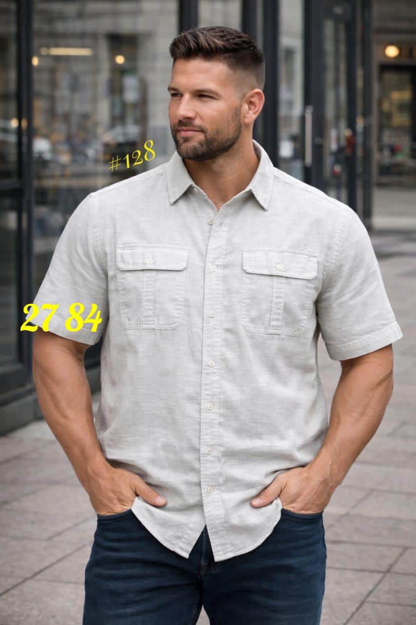 мужская рубашка,повседневная рубашка,рубашка,рубашка льняная с коротким рукавом,рубашка мужская с короткими рукавами