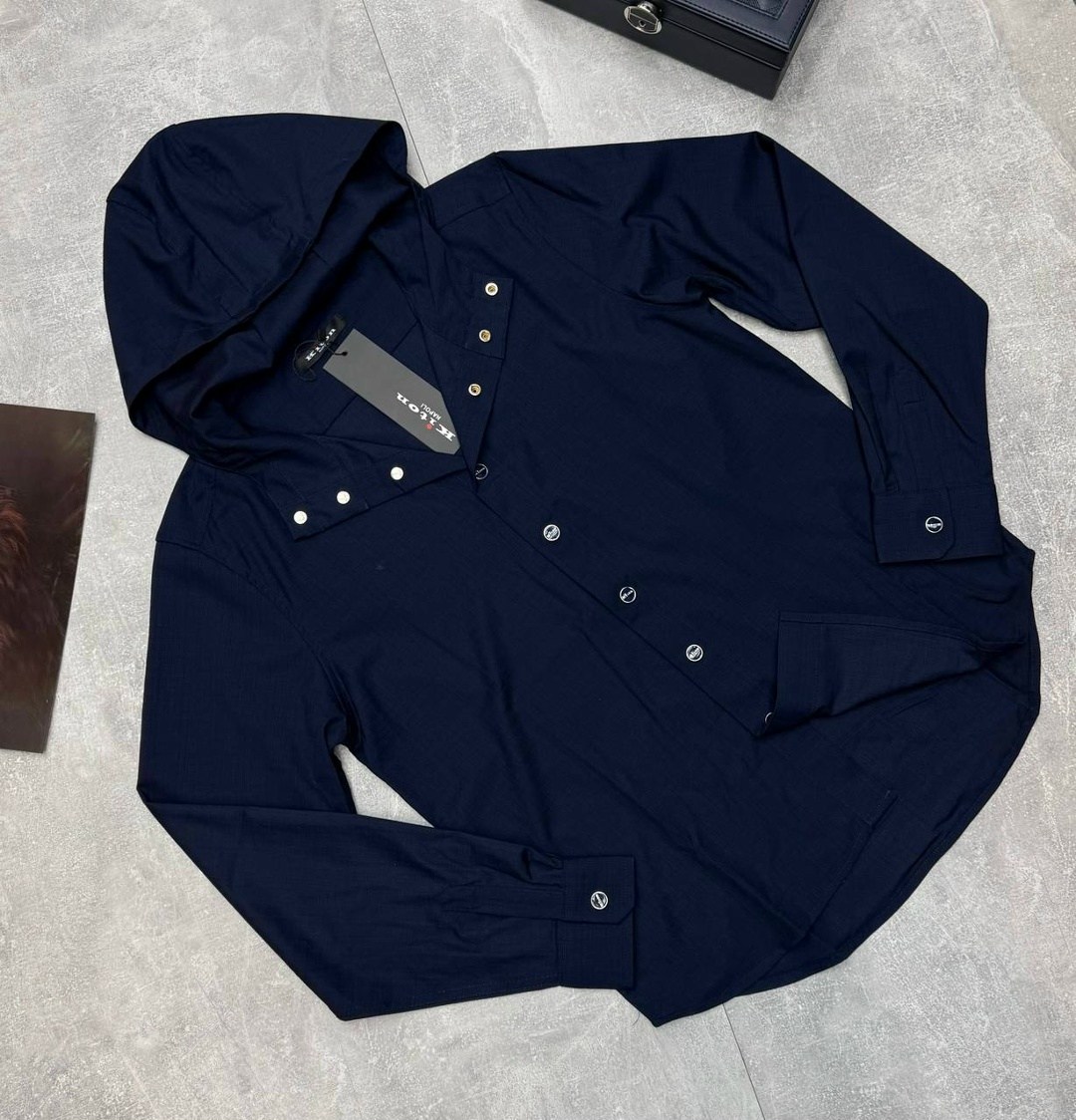 рубашка мужская с капюшоном,мужская рубашка,рубашка китон с капюшоном мужская,стильная рубашка,рубашка зилли