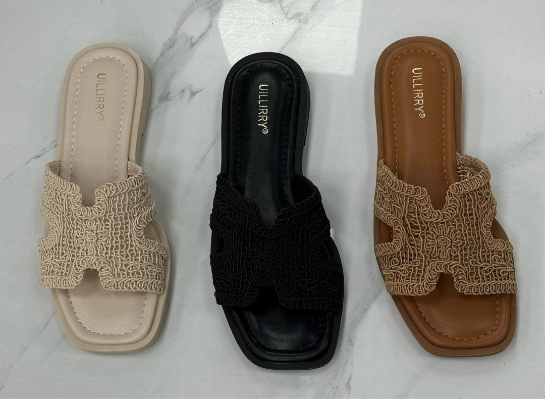 ,женские шлепанцы,босоножки женские,вязаная ,женские тапки