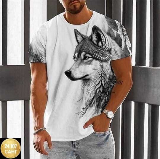 футболка с волками,футболки мужские,футболка с рисунком волка,мужская футболка с принтом волка