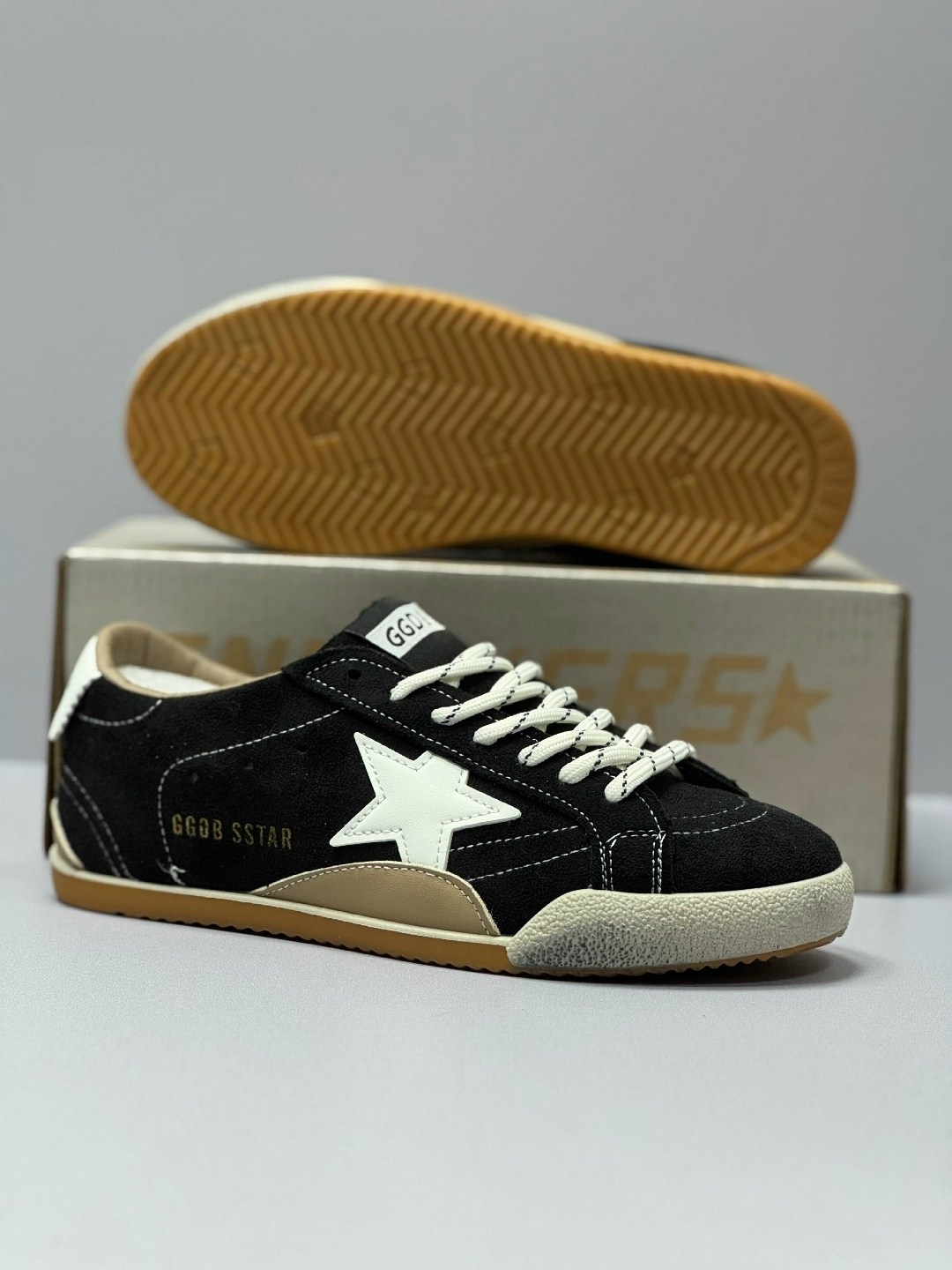 замшевые кроссовки ball star golden goose черный,кроссовки golden goose,,кроссовки golden goose super-star черный,кеды golden goose