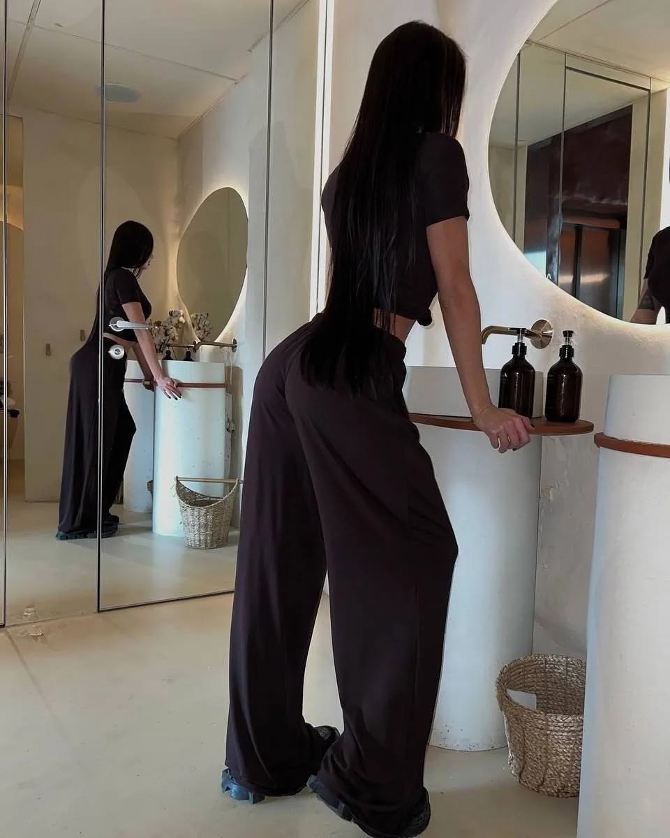 костюм с кроп топом,костюм с брюками,костюм женский,костюм с брюками палаццо,костюм с брюками и топом