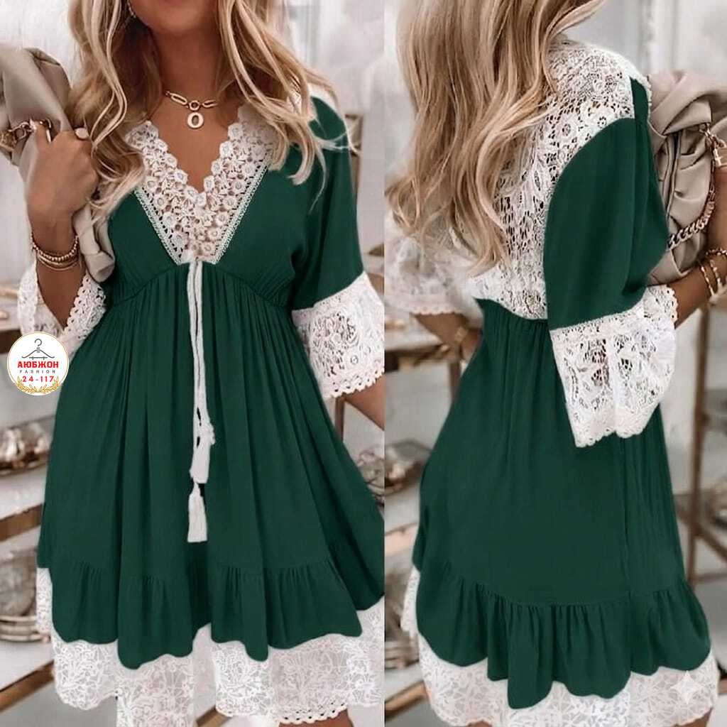 изящное платье-сарафан с гипюром мятное,платье с кружевами,платье лайт с гипюром,платье женское с кружевом,платье стиль