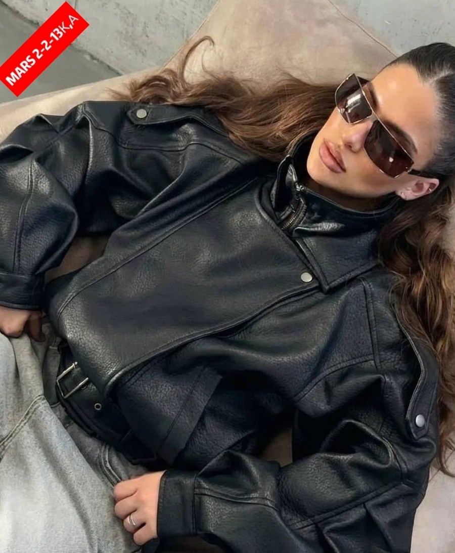 бомбер удлиненный оверсайз кожаная куртка-косуха saint shine,бомбер удлиненный оверсайз кожаная куртка saint shine,женская кожаная куртка,куртка из искусственной кожи женская,куртка-косуха из искусств