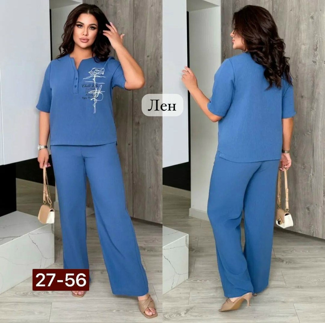 костюм жатка женский летний брючный,брючный костюм полированный лен 48-58 р-р,брючный костюм женский большие размеры,костюм жатка женский летний брючный арт. 10965078,костюм женский брючный