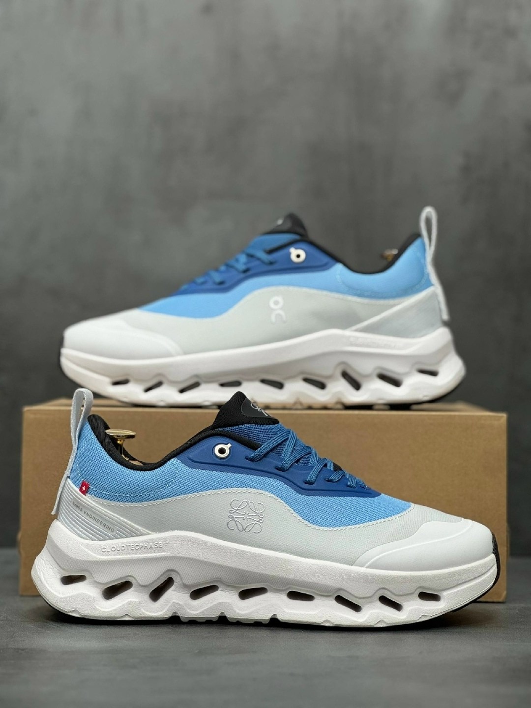 кроссовки,кроссовки cloudtilt 2 blue/white из коллаборации с loewe on running,женские кроссовки,кроссовки женские мужские,on cloud x повседневные кроссовки loewe 9719