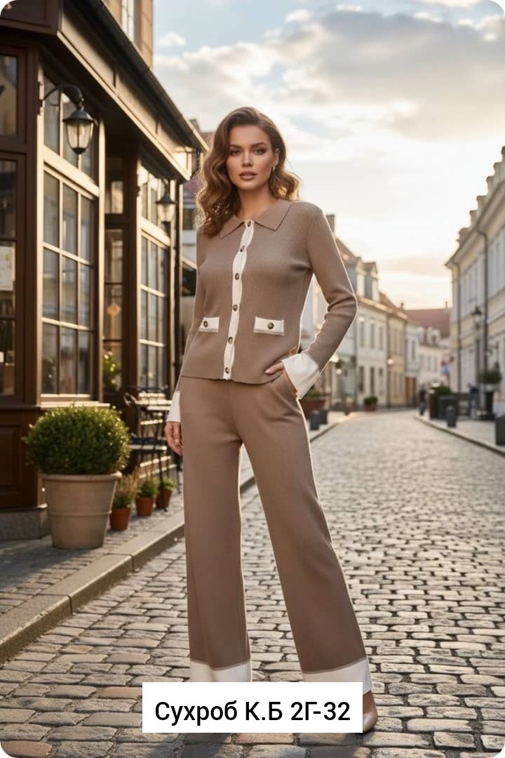 трикотажные костюмы,костюм с брюками,вязаные костюмы,повседневный трикотажный костюм,костюм тройка трикотажный брючный emberens