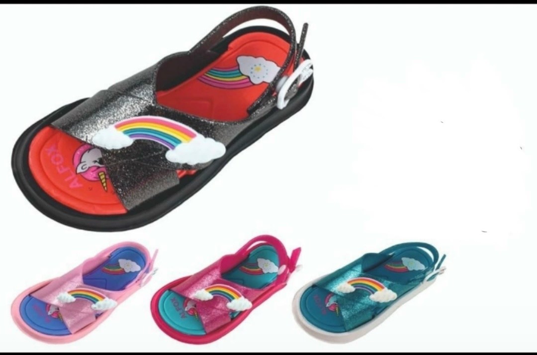 сабо детские с радугой эва,сандалии alfox,сланцы детские,радужные шлепки, пляжная