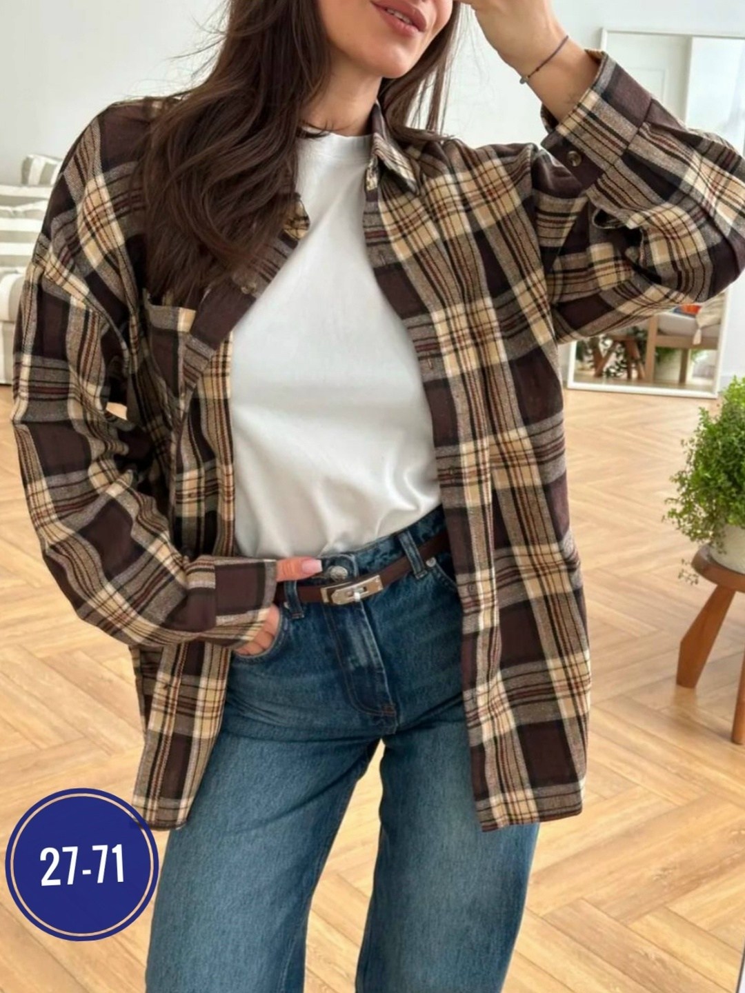 женская рубашка,рубашка,рубашка женская в клетку оверсайз,рубашка в клетку оверсайз на кнопках,рубашка в клетку