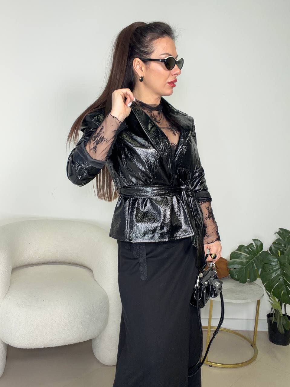 кожаный плащ лаковая экокожа тренч,плащ кожаный женский,плащ кожаный длинный тренч лаковый valber,кожаный тренч алеф черный,плащ кожаный