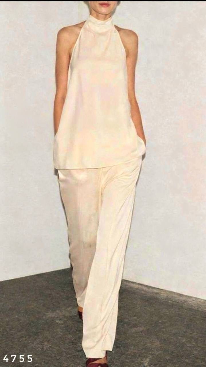 атласный костюм,атласные брюки,стильные наряды,женская мода