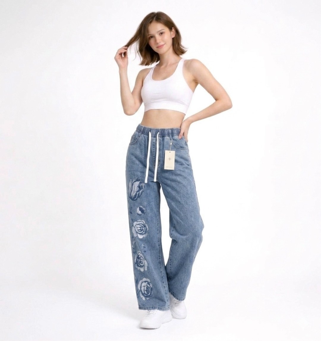 джинсы женские,джинсы широкие,джинсовые брюки,джинсы,джинсы с рисунком