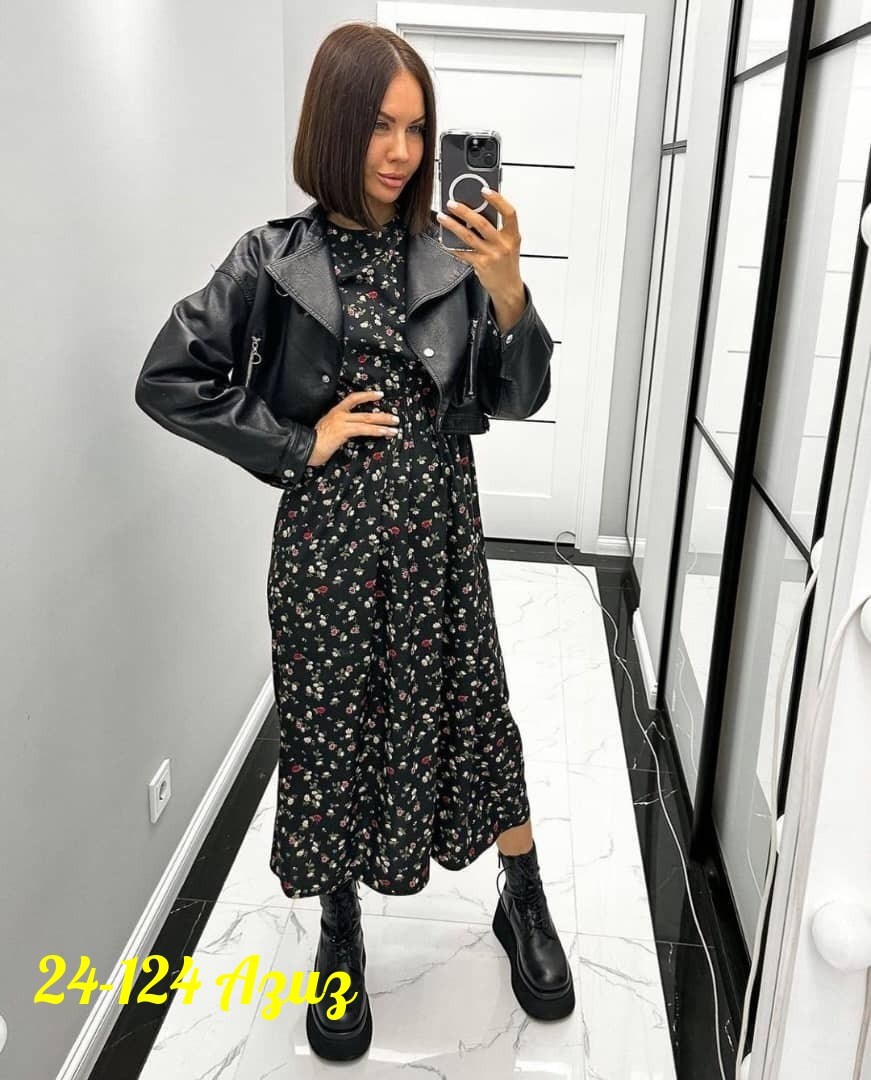 платье женское,платье женское черное в цветочек с длинным рукавом,женское платье миди,платье,платье