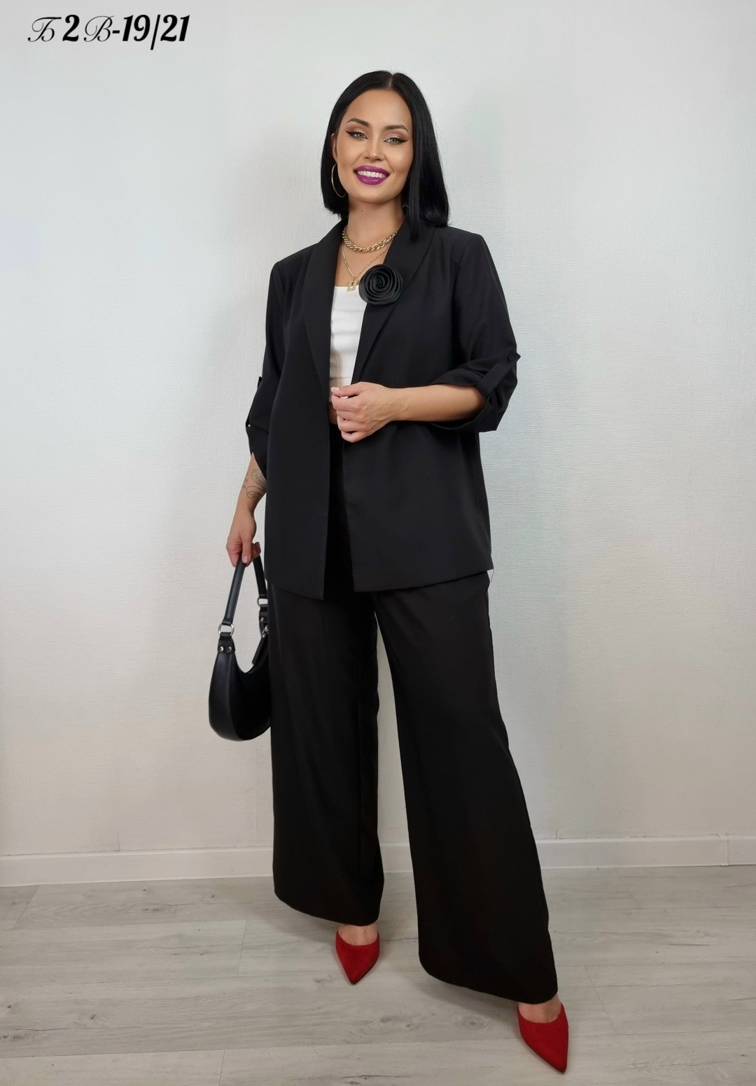 брючный костюм,костюм брючный vilena 1018 черный,деловой брючной костюм,костюм женский брючный,брючный костюм для женщин