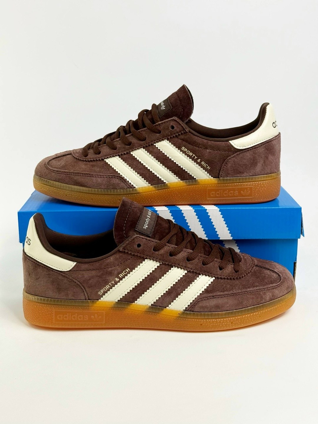 кроссовки adidas handball spezial sporty & rich brown кеды adidas samba 430107665,кроссовки adidas handball spezial sporty & rich на шнурках,кроссовки adidas handball spezial sporty & rich brown,кросс