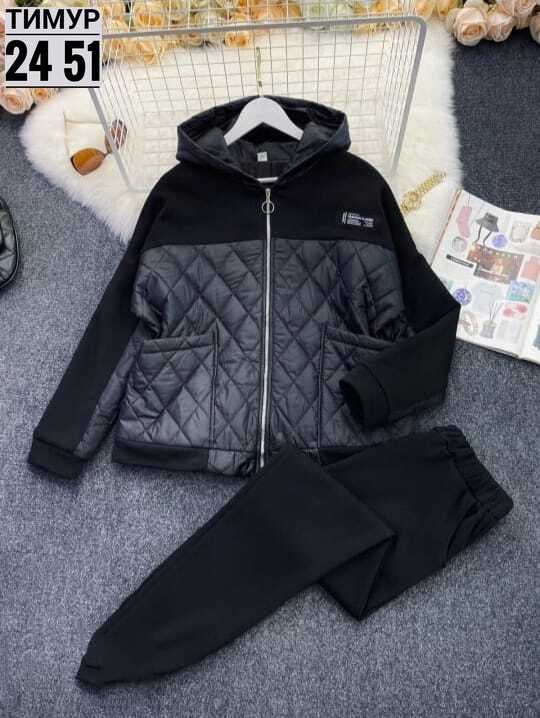 женский костюм двойка ткань синтепон+флис,костюм спортивный женский,куртка 52 женская,костюм на флисе,женские костюмы