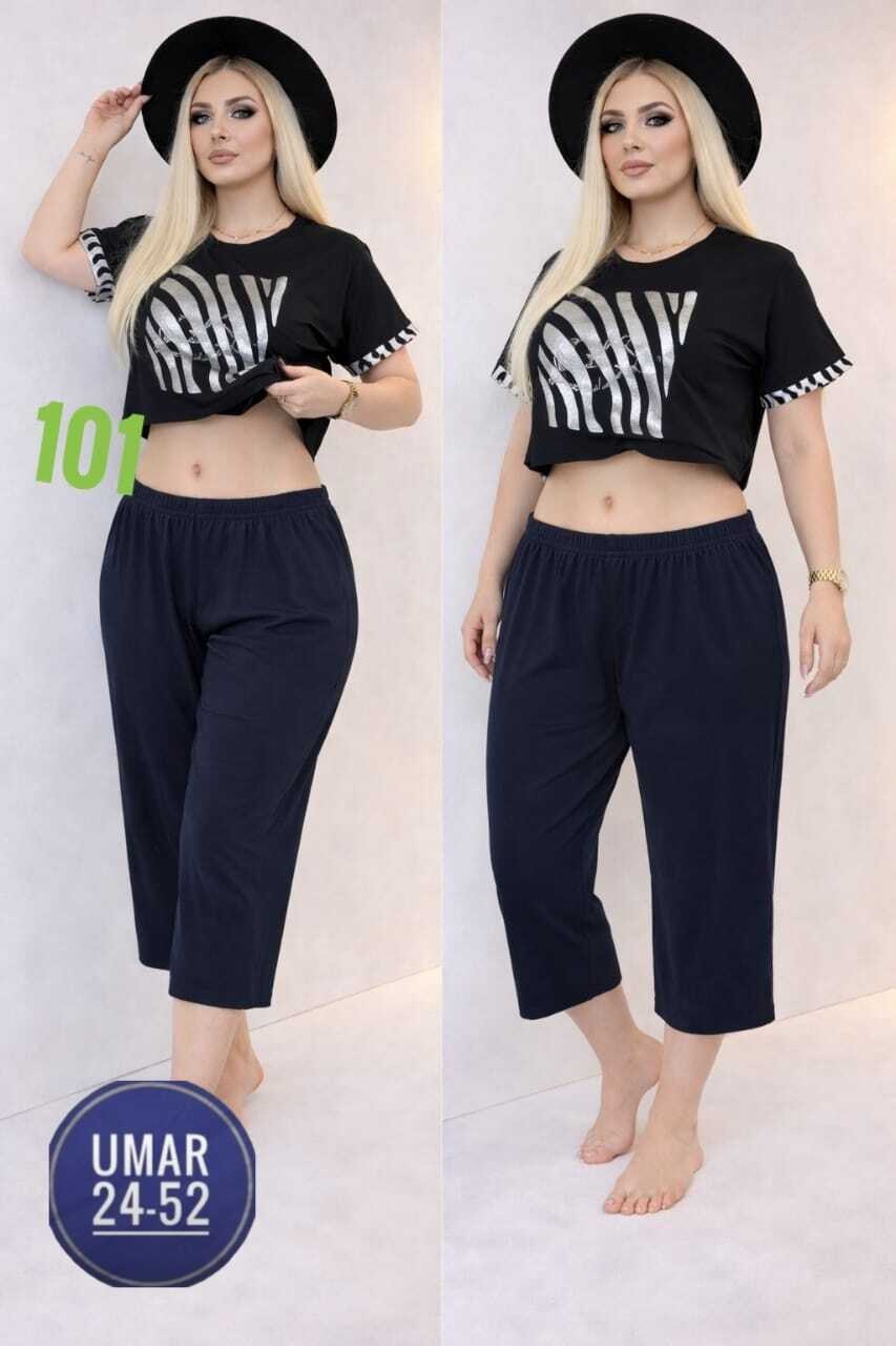 пижама женская,костюм пижама с бриджами хлопок большие размеры,пижама домашний костюм,костюм женский,пижама женская со штанами бриджами