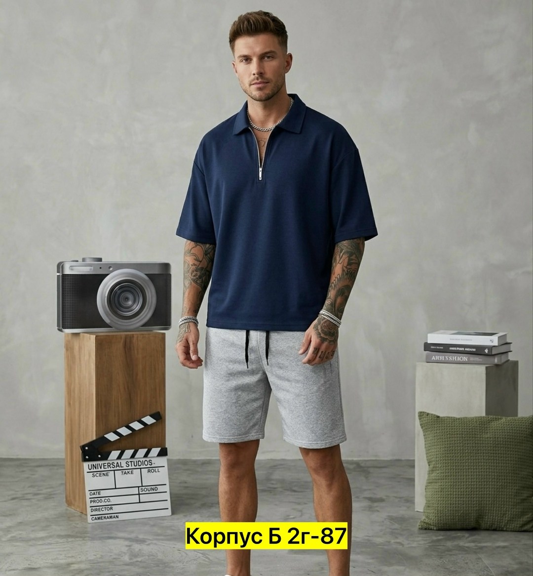 мужской костюм с шортами,поло футболка мужская,мужская мода,костюм с шортам,