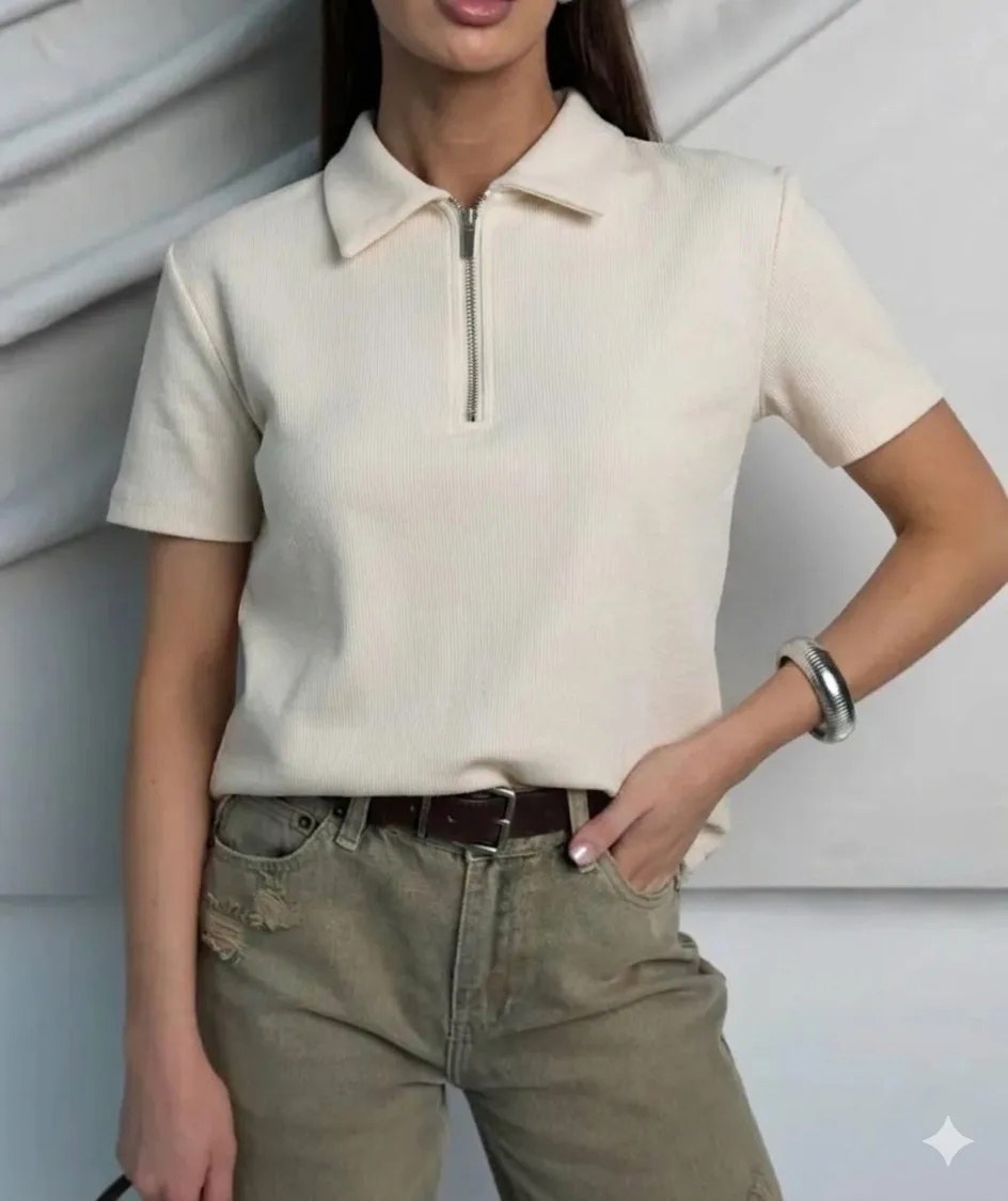 поло с замком,футболка поло женская,футболка с замком,футболки женская,футболка-поло женская замком на молнии