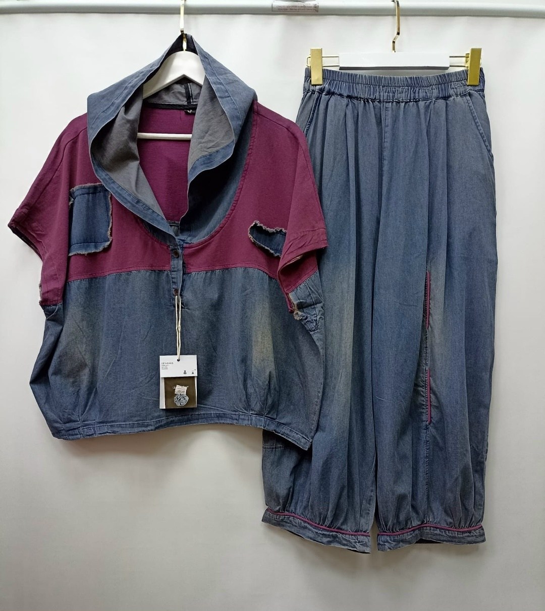 джинсовые костюмы,женский джинсовый костюм из двух предметов,джинсовый костюм женский,стиль бохо,костюм повседневный