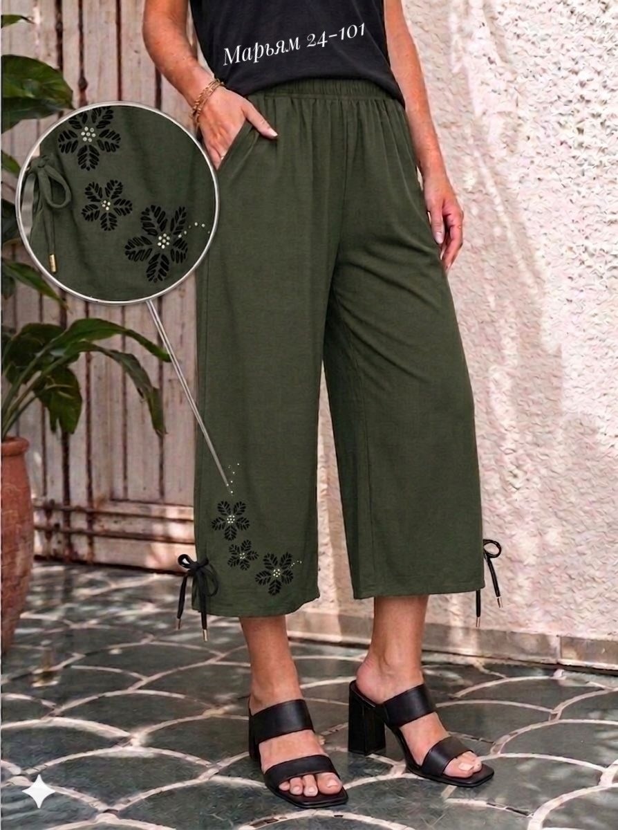 брюки широкие,брюки капри,брюки для женщин,свободные брюки,брюки с широкими штанинами