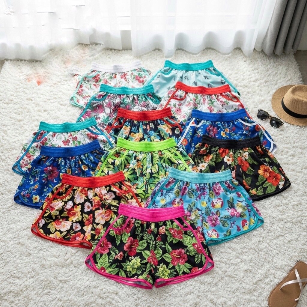 шорты пляжные женские,шорты женские,шорты летние для девочек,шорты с цветочным принтом,шорты цветочные