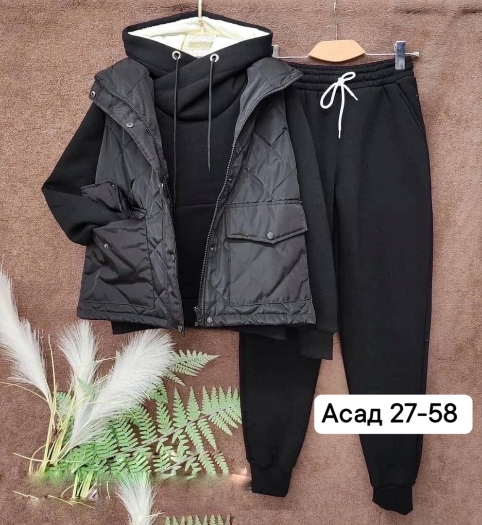 спортивные костюмы женские,спортивный костюм утепленный mir wear тройка женский,костюм тройка женский,женские костюмы,костюм на флисе