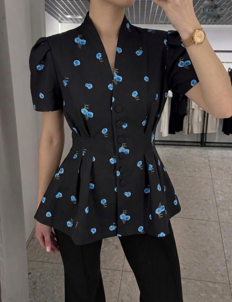 блузка стильная,блузка модная,женская блузка,блуза,блузка с принтом